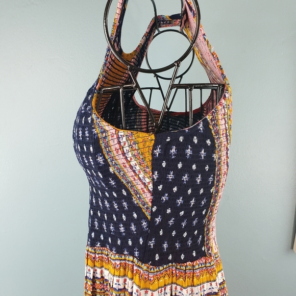 BOHO Patrons of Piece patch work rayon dress sz M - Picture 14 of 15